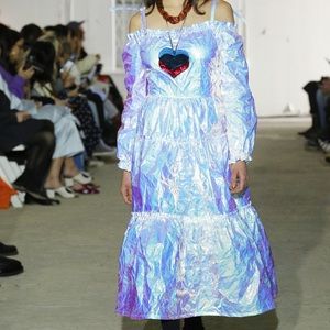Maryam Nassir Zadeh iridescent dress